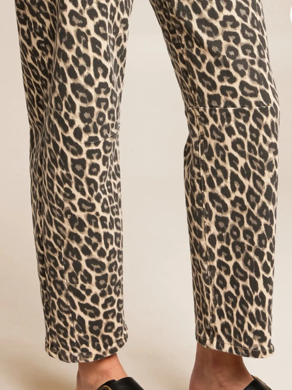 Vervet Kate  Leopard Print Barrel Leg Jeans animal size 26 NWT high rise - Picture 9 of 12